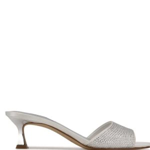 Nine West Indra Na Podpatku Slapky Sandals Biele | DGKCZX-046