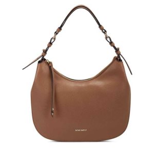 Nine West Irina Hobo Hnede | DNWQGP-016