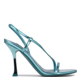Nine West Isaw Saty Sandals Modre Metal | MERIFL-378