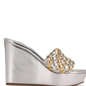 Nine West Kat Platforme Slapky Sandals Metal Viacfarebný | ARLYKN-214