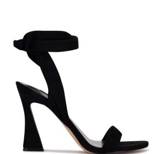 Nine West Kelsie Ankle Wrap Sandals Čierne | QBZTPO-634
