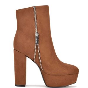 Nine West Kerri Platforme Hnede | OLPUAB-208