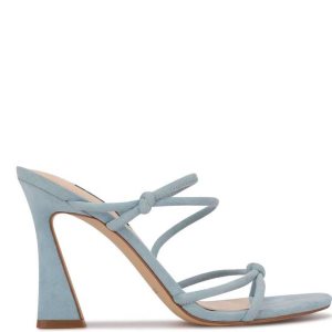 Nine West Kims Na Podpatku Slapky Sandals Modre | WCJEFA-154
