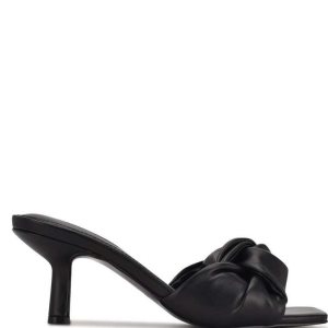 Nine West Knot Na Podpatku Slapky Čierne | PCXAIV-807