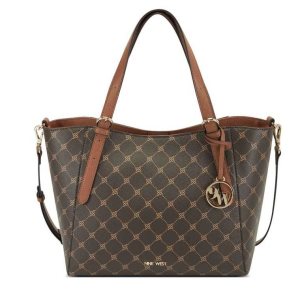 Nine West Kylee Medium Trap Tote Hnede Hnede | NJSPLE-540