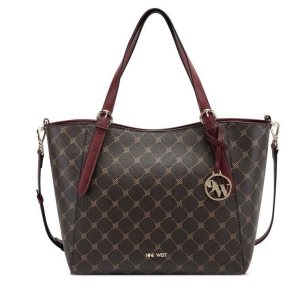 Nine West Kylee Medium Trap Tote Tmavo Hnede | JMEOXY-853