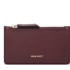 Nine West Lawson Coin Card Case Bordove | UGVWJI-084
