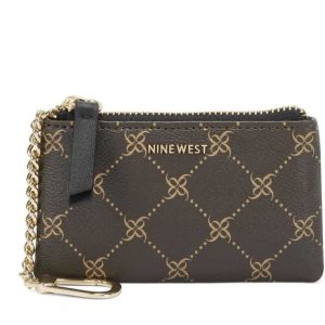 Nine West Lawson Key Ring Zip Pouch Hnede Čierne | CRPOXU-263