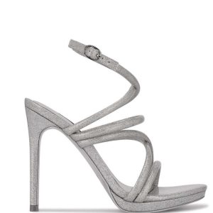 Nine West Lexy Ankle Remienkove Sandals Strieborne | MYDUSN-970