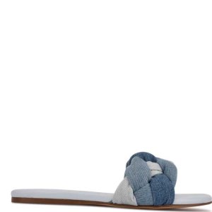 Nine West Lula Slapky Sandals Modre Viacfarebný | FJBHAV-634