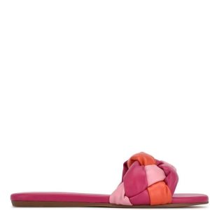 Nine West Lula Slapky Sandals Ruzove Viacfarebný | QYRWHG-532