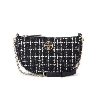 Nine West Maud Mini Top Zip Čierne Biele | DTGMBR-519