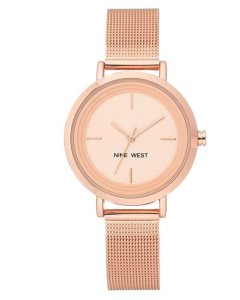 Nine West Minimalist Mesh Bracelet Ruzove Zlate | PKRZFT-176