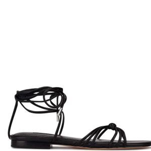 Nine West Minus Ankle Wrap Sandals Čierne | ZBTQEP-405