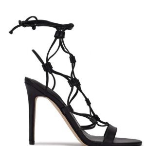 Nine West Mix Ankle Wrap Čierne | XIBORG-081