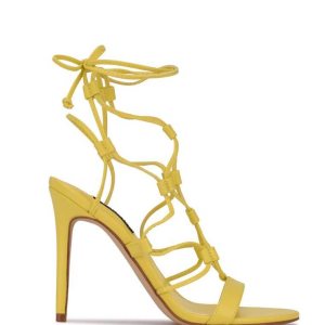 Nine West Mix Ankle Wrap Žlté | MIEYRU-391