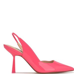 Nine West Mollie Pointy Spicou Slingbacks Ruzove | PKWOTE-073