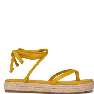 Nine West Monee Ankle Wrap Sandals Žlté | ZFCOEV-601