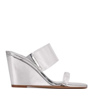 Nine West Nats Wedge Sandals Strieborne | UMIZSL-019