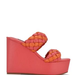 Nine West Nessie Platforme Slapky Sandals Koralove Viacfarebný | VFYDHQ-691