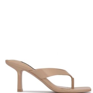 Nine West Nest Tanga Sandals Ruzove | UQGDBO-423