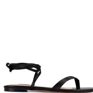 Nine West News Ankle Wrap Balerinky Čierne | BSWHVU-713