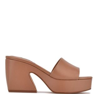 Nine West Oklee Platforme Slapky Sandals Béžové | NCZUVE-418