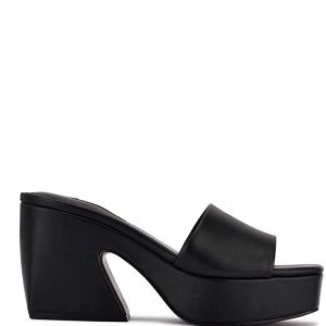 Nine West Oklee Platforme Slapky Sandals Čierne | WXGFOY-416