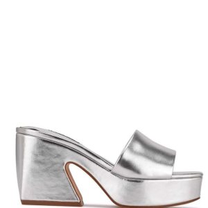 Nine West Oklee Platforme Slapky Strieborne | GZOVTB-347
