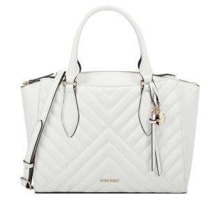 Nine West Paisley Jet Set Satchel Biele | MERIFO-168