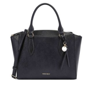 Nine West Paisley Jet Set Satchel Čierne | YUITMP-782