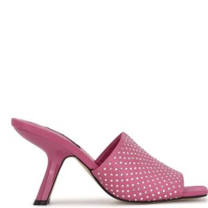 Nine West Partie Na Podpatku Slapky Ruzove | MZDIBX-309