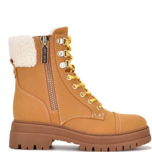 Nine West Pike Combat Lug Sole Béžové | QULJNW-298