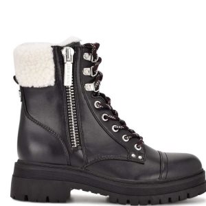 Nine West Pike Combat Lug Sole Čierne | TPKEDH-692