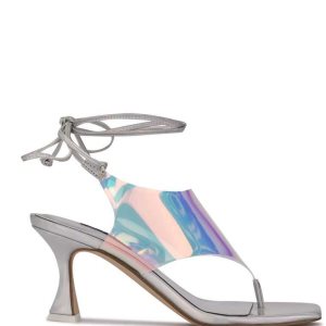 Nine West Popi Ankle Wrap Sandals | FLMUZH-193