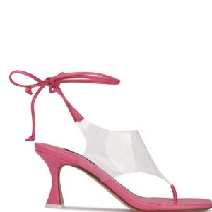 Nine West Popi Ankle Wrap Sandals Ruzove | PNMXID-624