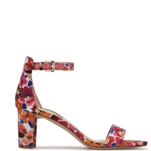 Nine West Pruce Ankle Remienkove Block Heel Ruzove | XLPKIV-470