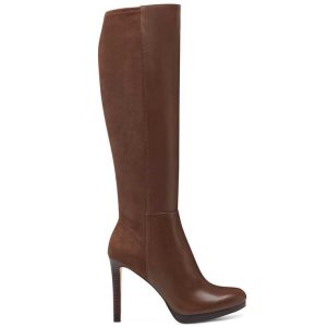 Nine West Quizme Siroke Topanky Calf Platforme Hnede | KQSHBU-041