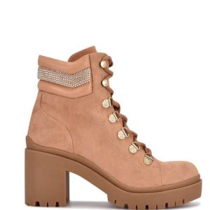 Nine West Qwork Lug Sole Hnede | ENRVZW-463