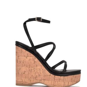 Nine West Rachal Wedge Čierne | JOVUWB-439