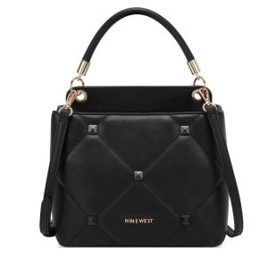 Nine West Ramsey Top Handle Bucket Čierne | XQOAMD-417