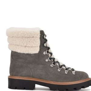Nine West Rima Combat Lug Sole Siva | TOZMFR-631