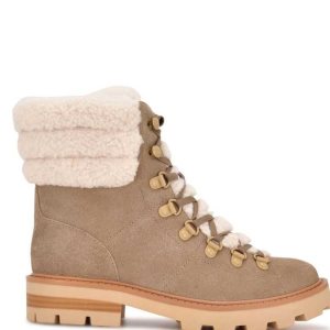 Nine West Rima Combat Lug Sole Svetlo Béžové | ZPLNBO-092