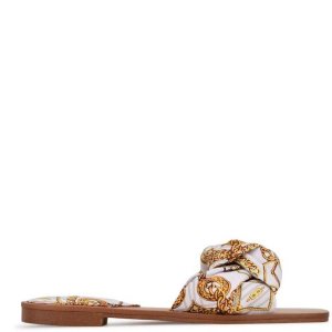 Nine West Rosey Slapky Sandals Biele Viacfarebný | ELOASX-458