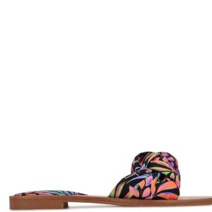 Nine West Rosey Slapky Sandals Čierne Viacfarebný | ASWOIJ-974