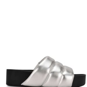 Nine West Sants Platforme Slapky Strieborne | MIDYKF-064