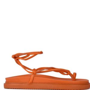 Nine West Sarest Ankle Wrap Sandals Oranžové | VGMOFB-639