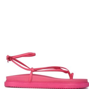 Nine West Sarest Ankle Wrap Sandals Ruzove | NKOHJU-908