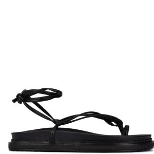 Nine West Sarest Ankle Wrap Sandals Čierne | OJRZHA-482