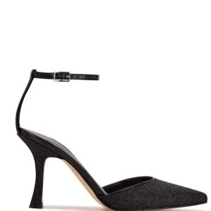 Nine West Shaply Pointy Spicou Ankle Remienkove Pumps Čierne | QKNVZS-248